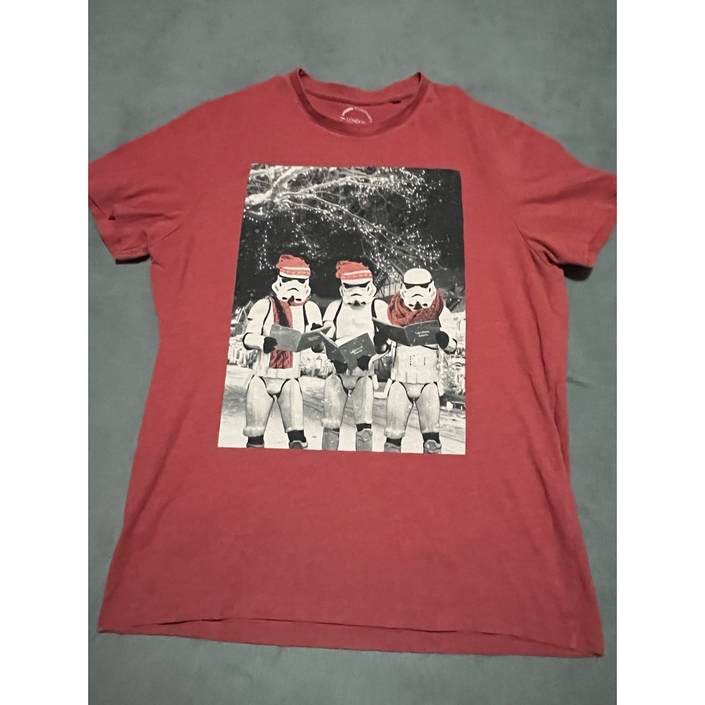 Star Wars Christmas Adult Londonβ 1976 OG Storm Trooper Genuine T-Shirt Large L